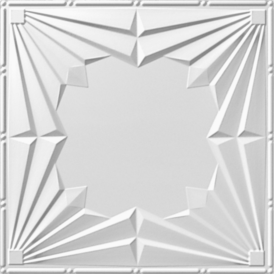 MirroFlex Ceiling Tiles Art Deco Gloss White
