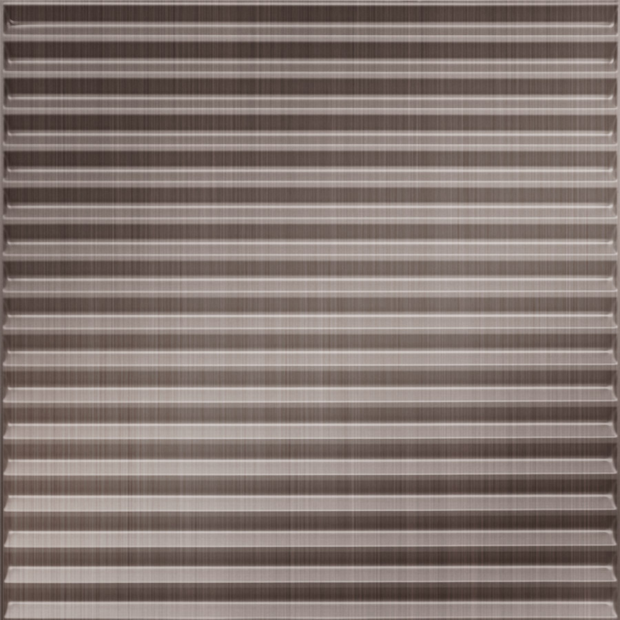 MirroFlex Ceiling Tiles Corrugated Brushed Nickel