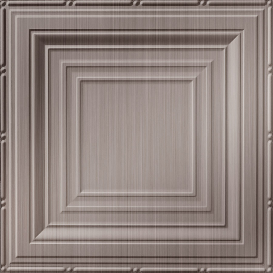 MirroFlex Ceiling Tiles Madison Brushed Nickel