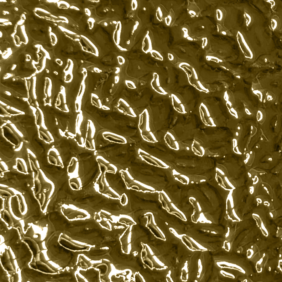 NuMetal High Pressure Laminate Sheet Polished Brass Ocean