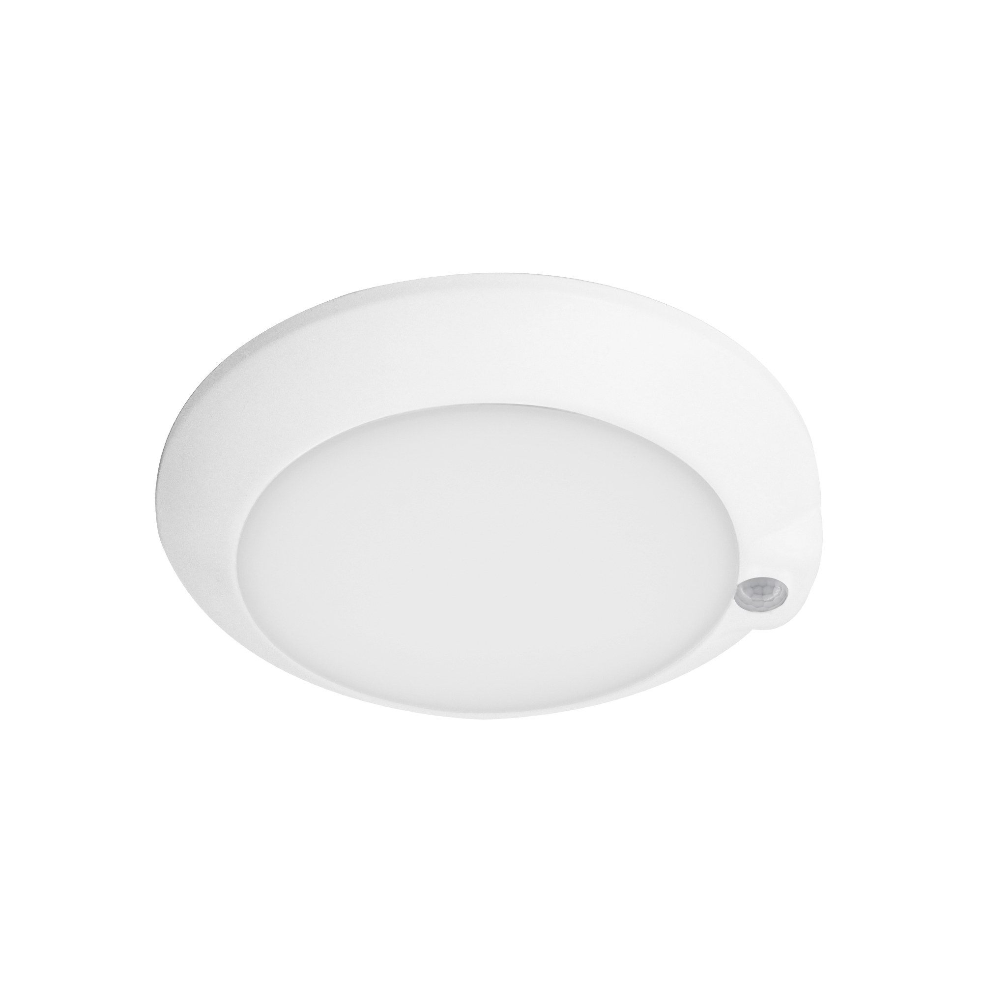 Ceiling Light 1 -Light 5.8-in White Integrated LED Flush Mount Light with Motion Sensor