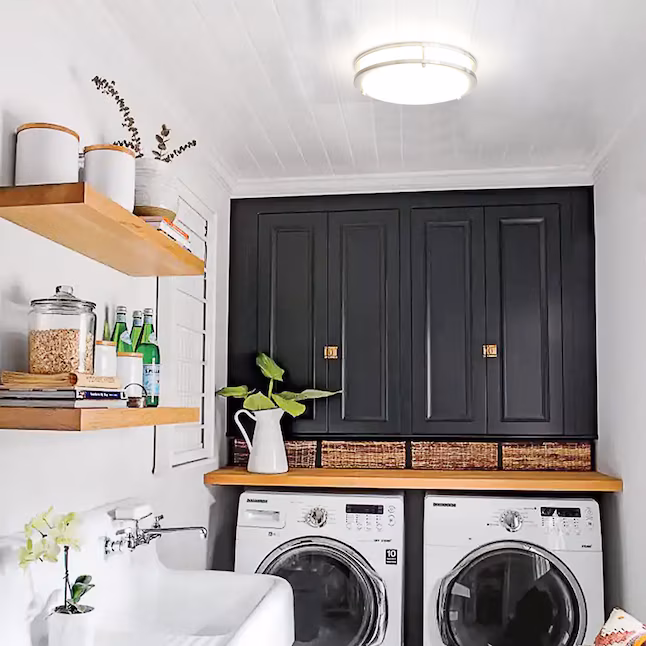 Ceiling Lights 1 -Light 10-in Brushed Nickel Integrated LED Flush Mount Light