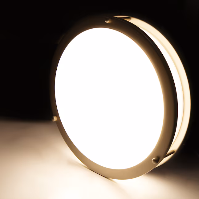 Flush Mount Light 1 -Light 10-in Brushed Nickel Integrated LED Flush Mount Light