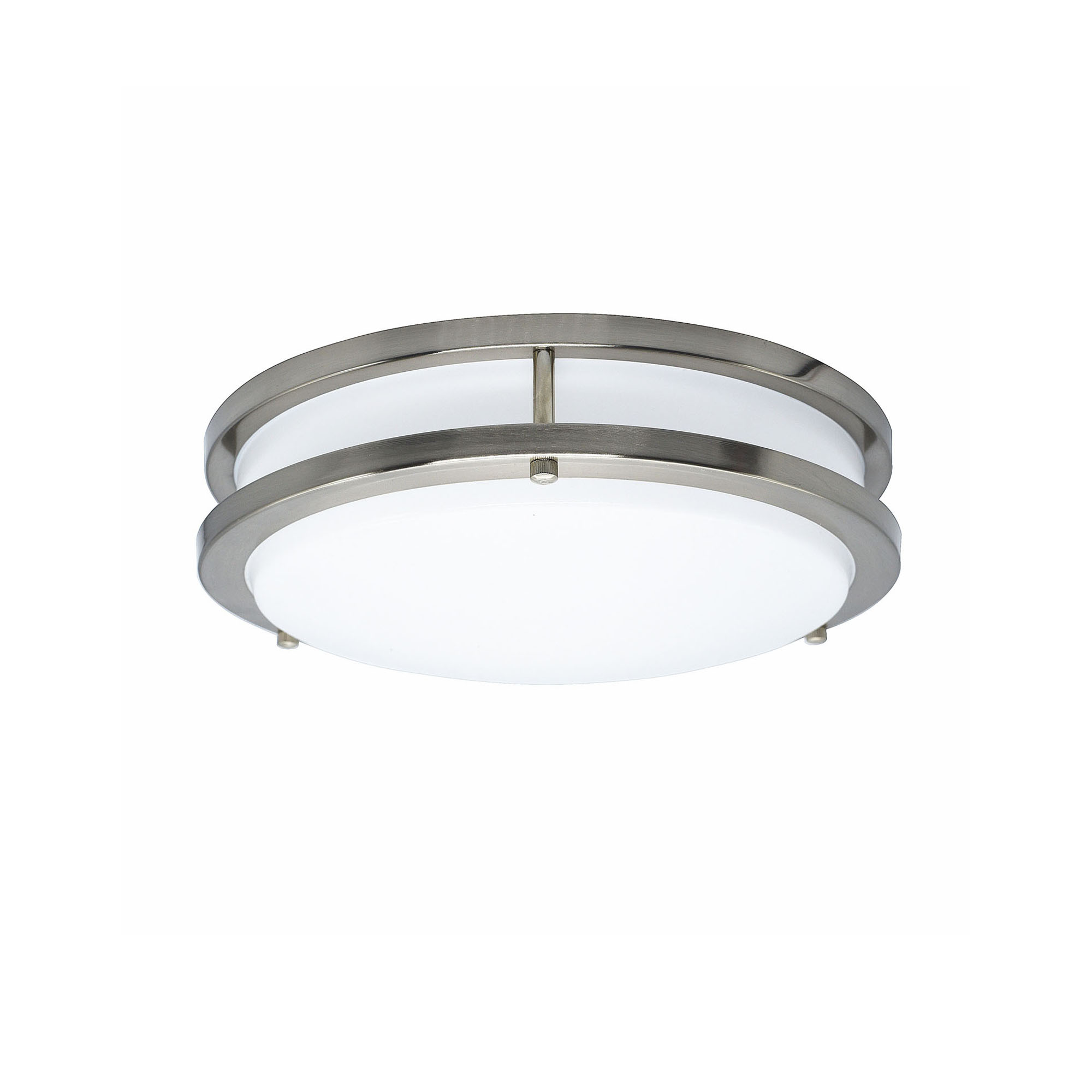 Ceiling Lamps 1 -Light 14-in Brushed Nickel Integrated LED Flush Mount Light