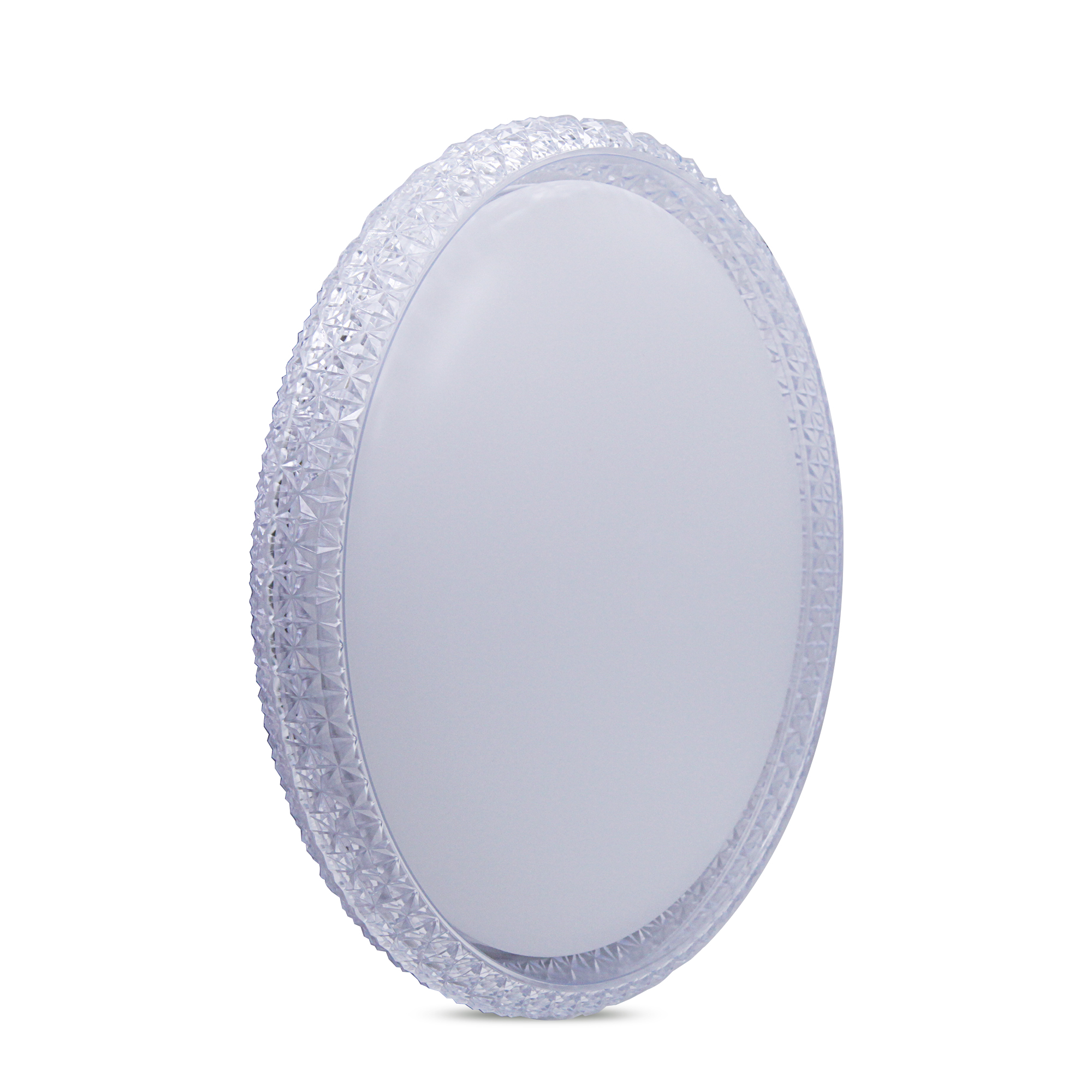 LED Flush Mount 1 -Light 16-in White Integrated LED Flush Mount Light