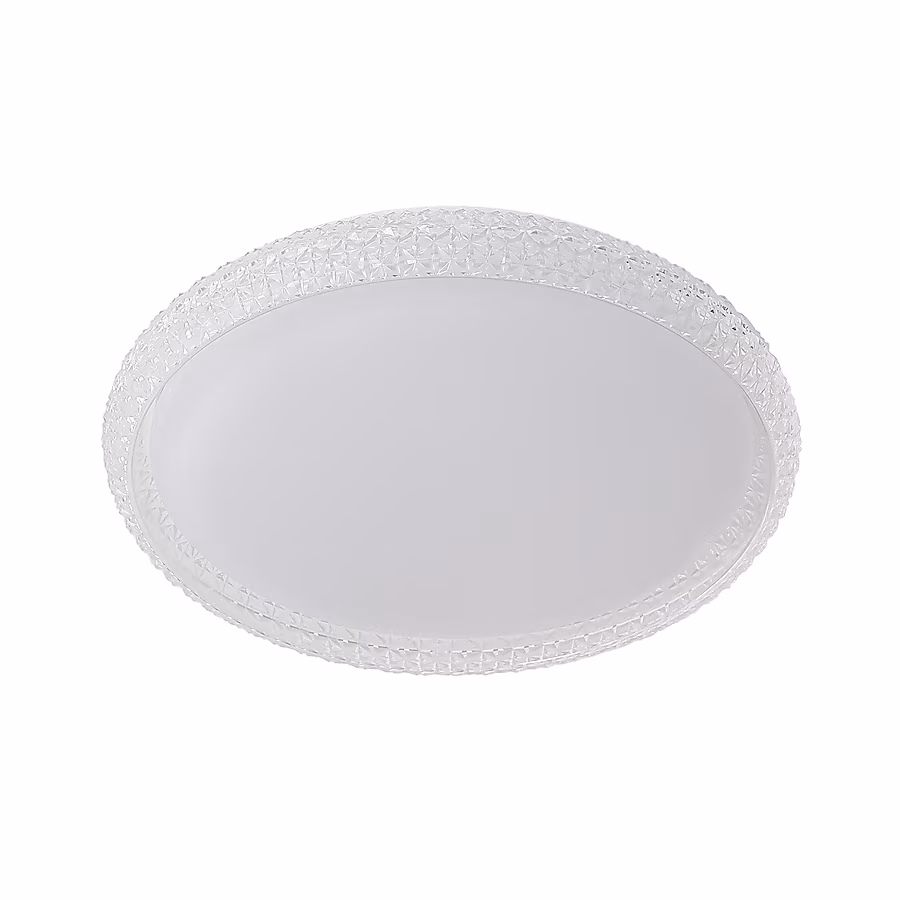 LED Flush Mount 1 -Light 16-in White Integrated LED Flush Mount Light