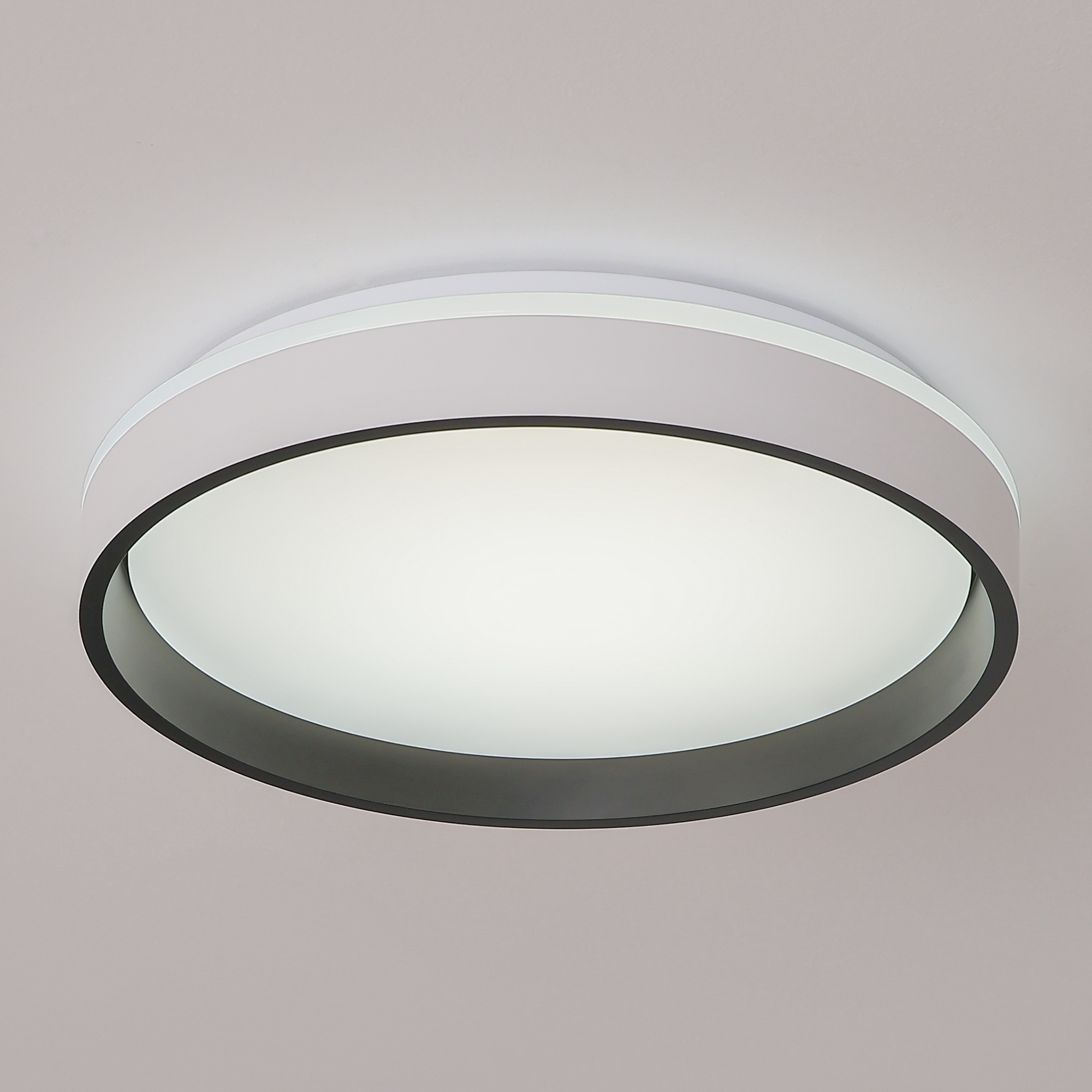 LED Flush Mount 1 -Light 15-in White Integrated LED Flush Mount Light