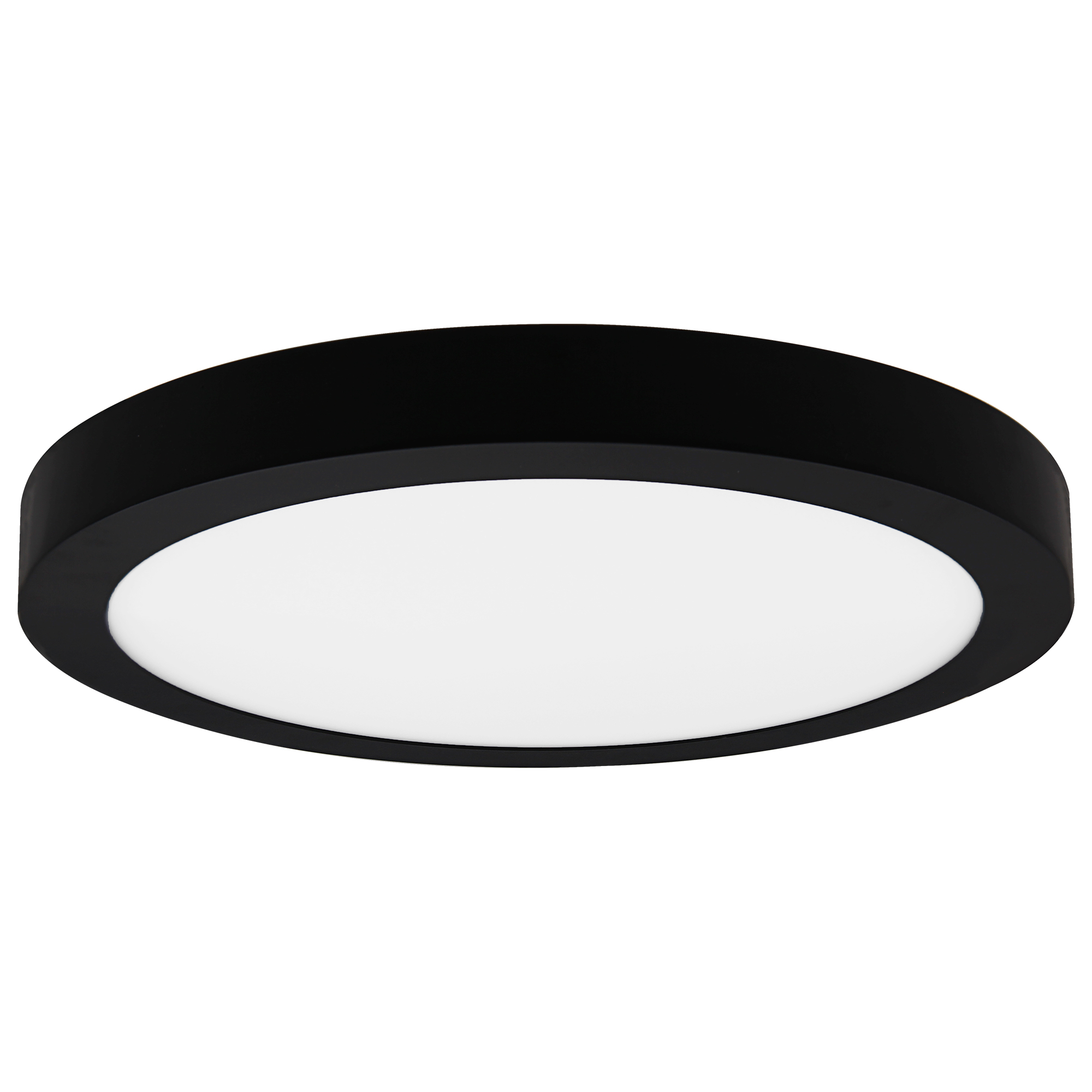 LED Flush Mount 1 -Light 9-in White Integrated LED Flush Mount Light