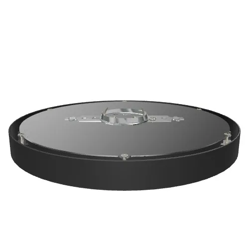 LED Ceiling Light 1 -Light 9.5-in Matte Black Integrated LED Flush Mount Light