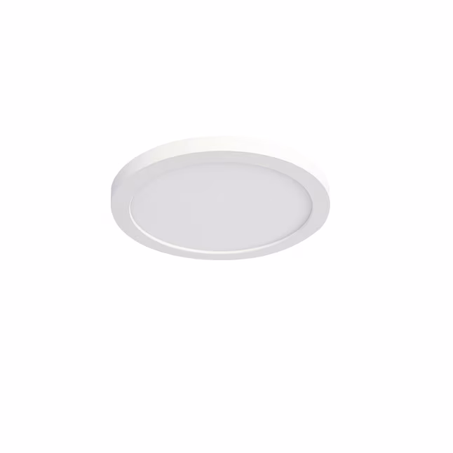 Flush Mount Light 1 -Light 5.25-in White Integrated LED Flush Mount Light