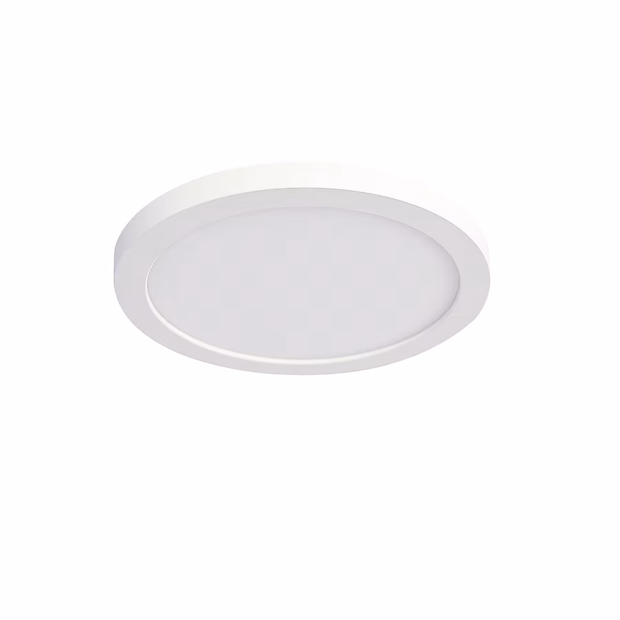 Flush Mount Light 1 -Light 5.25-in White Integrated LED Flush Mount Light
