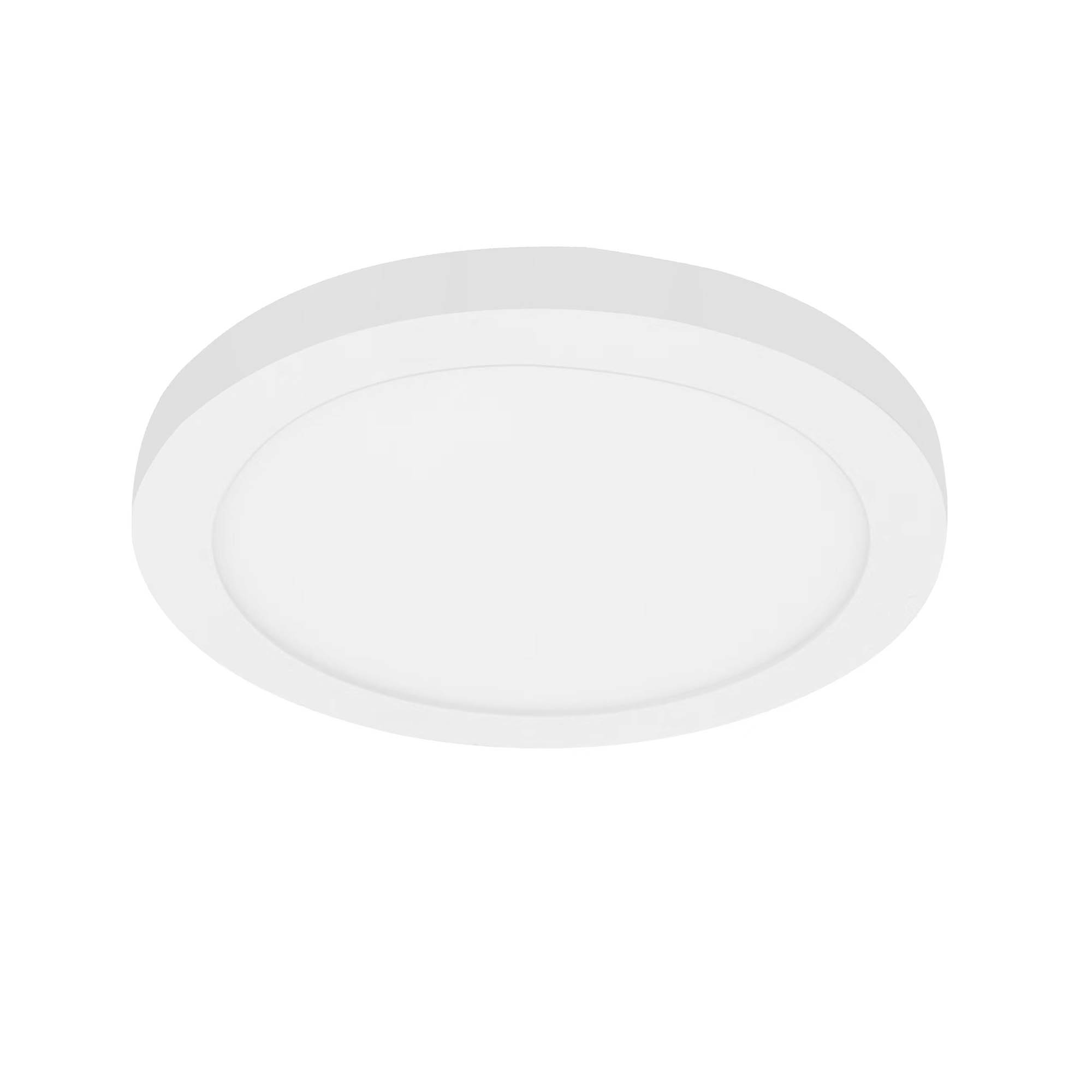 Flush Mount Light 1 -Light 7.5-in White Integrated LED Flush Mount Light