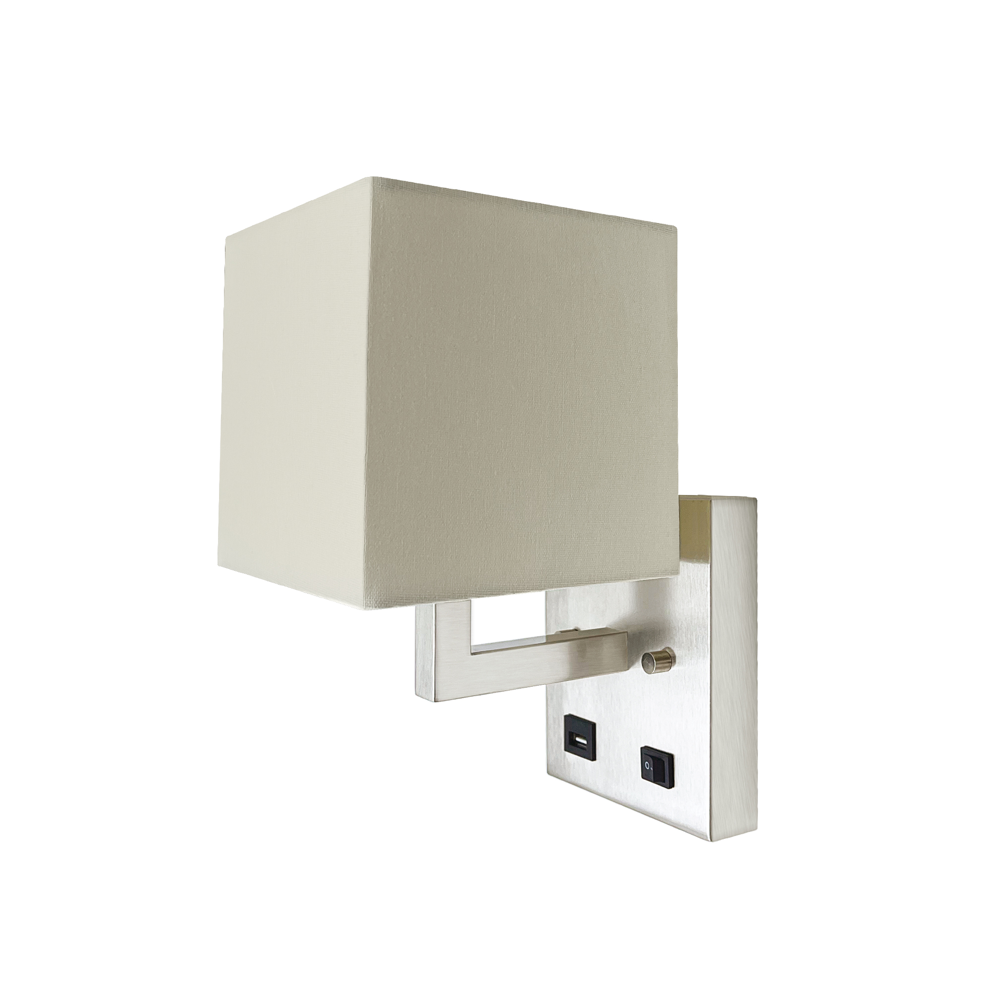 Wall Sconces 5.9-in W 1 -Light Brushed Nickel Wall Sconce