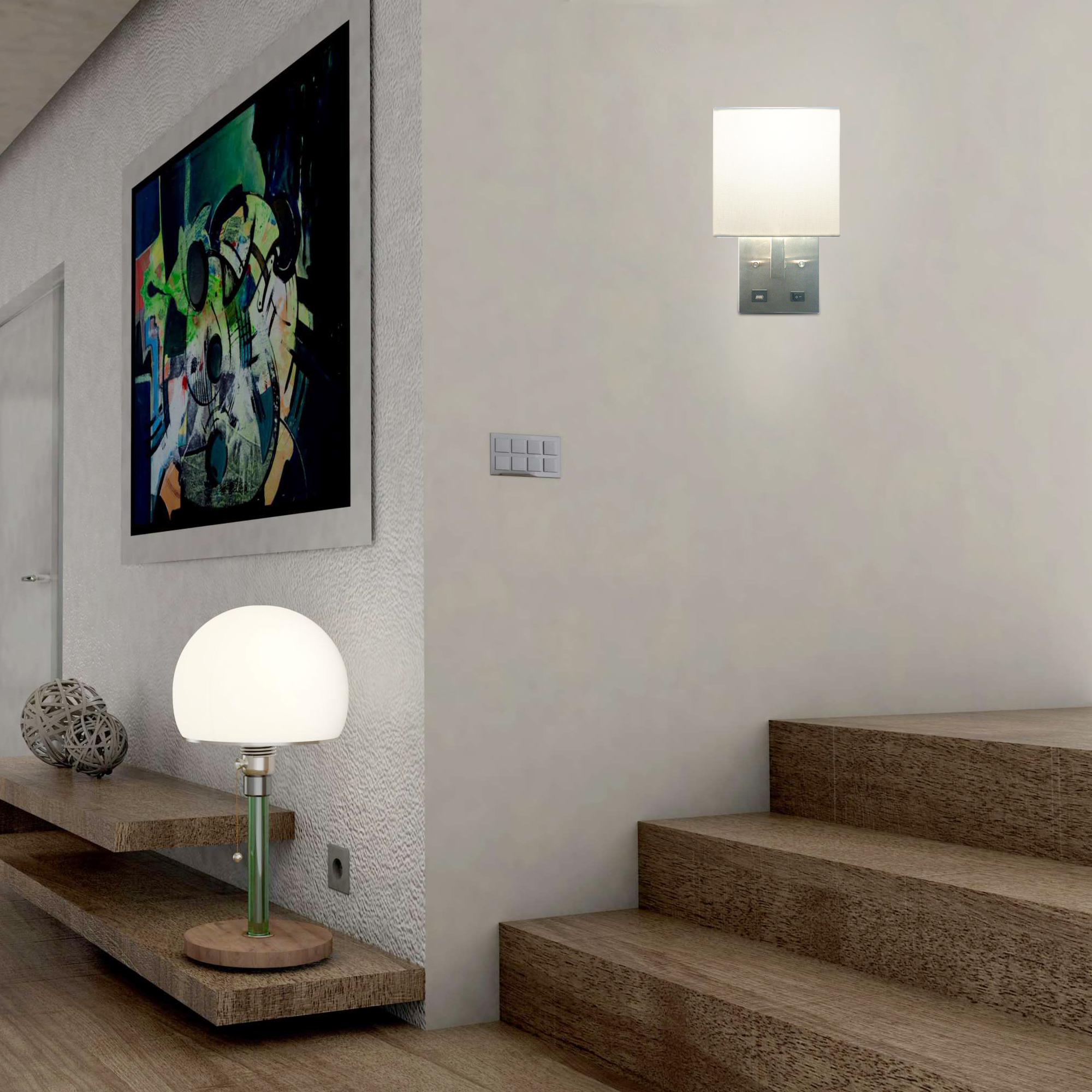 Wall Sconces 5.9-in W 1 -Light Brushed Nickel Wall Sconce