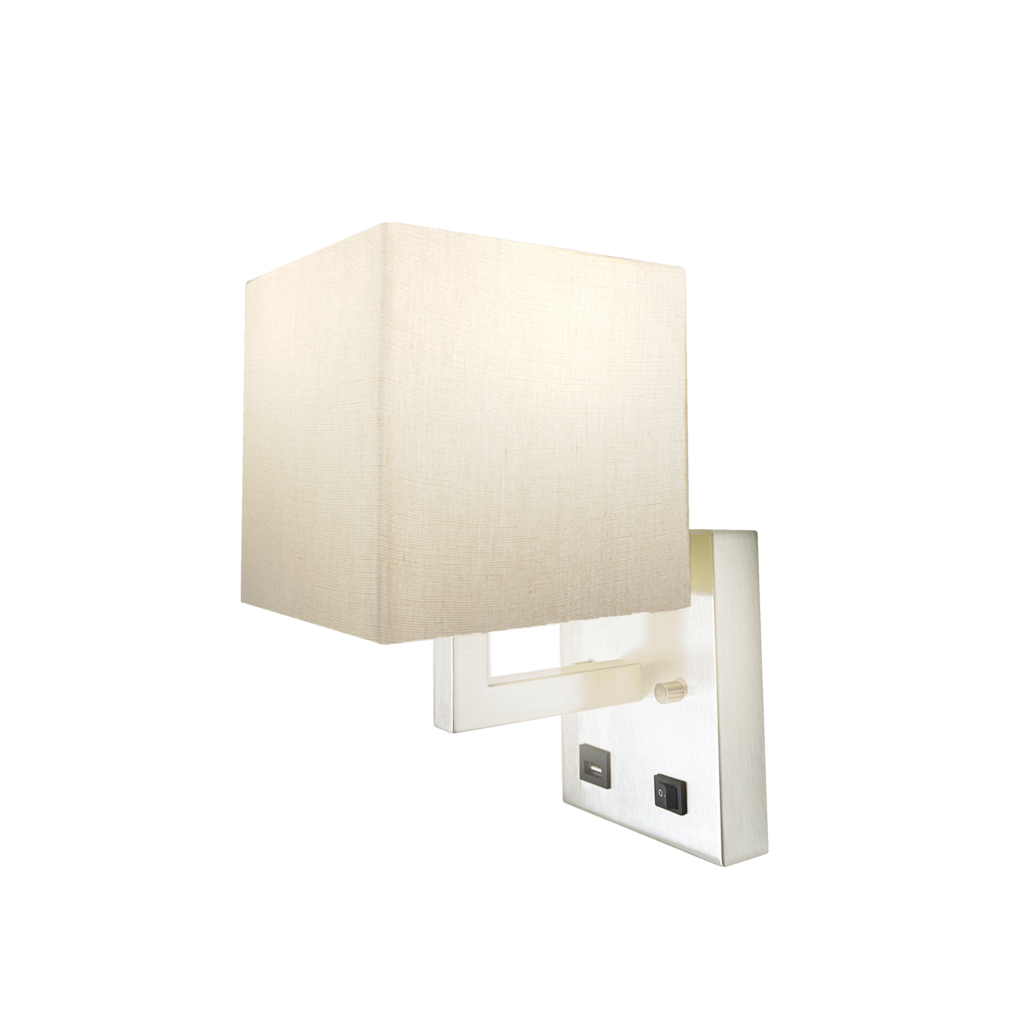 Wall Sconces 5.9-in W 1 -Light Brushed Nickel Wall Sconce