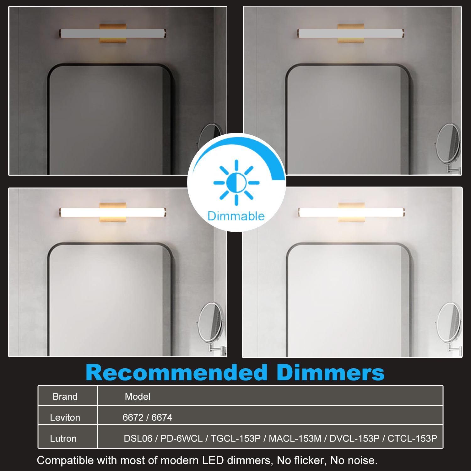 LEDVL03AC25 - Bathroom Lighting Contractor Select 24-in 1 -Light Brushed Nickel Integrated LED Modern/contemporary Vanity light bar