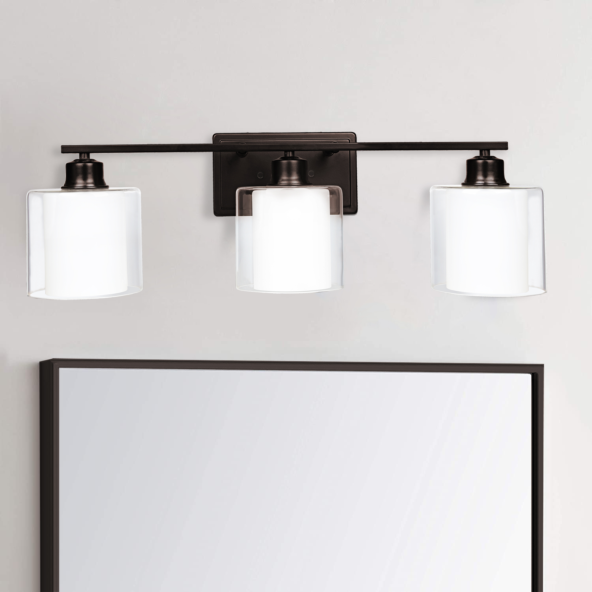 VT352400-ORB - Vanity Light 24.75-in 3 -Light Oil-rubbed Bronze Modern/contemporary Vanity light