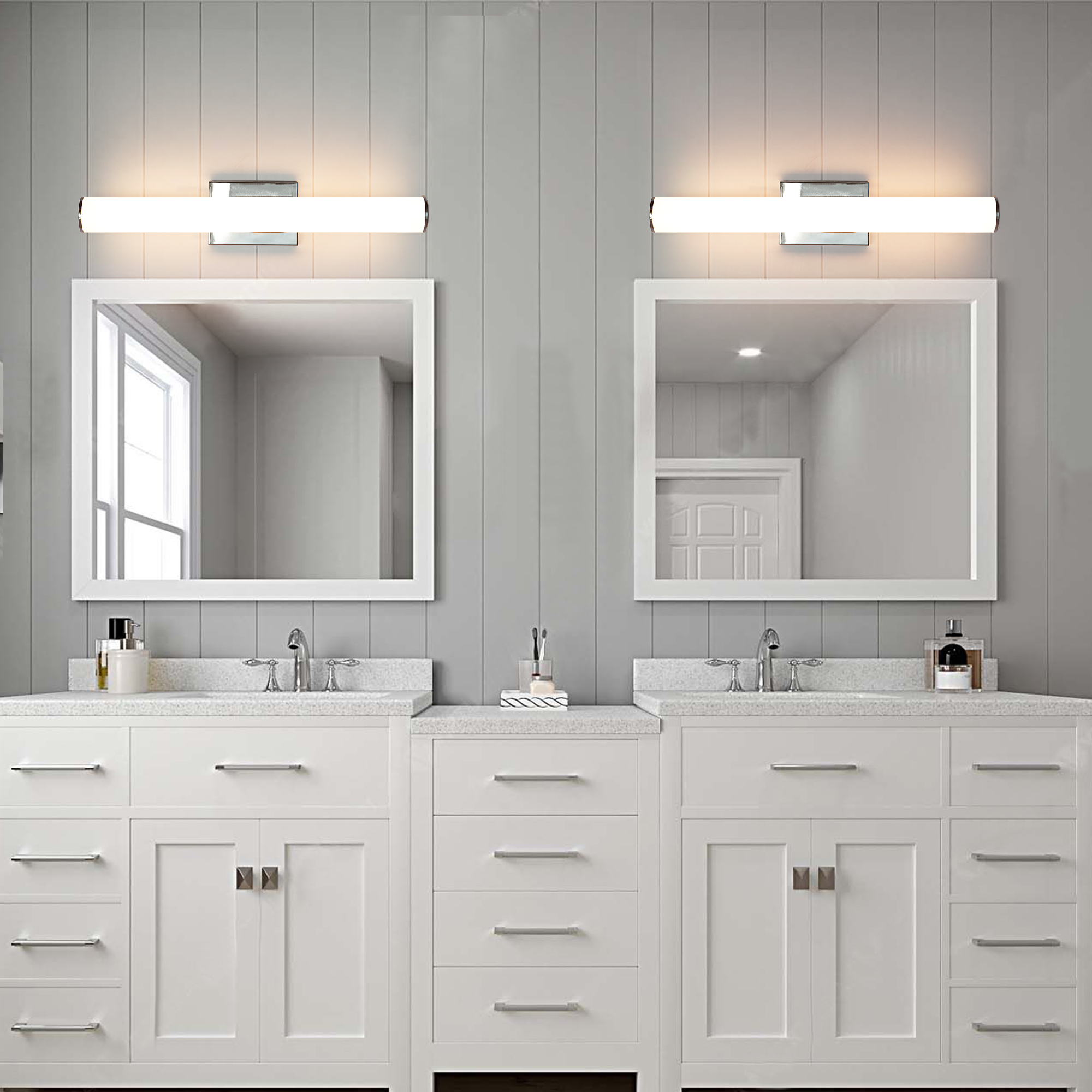 VT442424D-830CH - Vanity Light 25-in 1 -Light Polished Chrome Integrated LED Modern/contemporary Vanity light