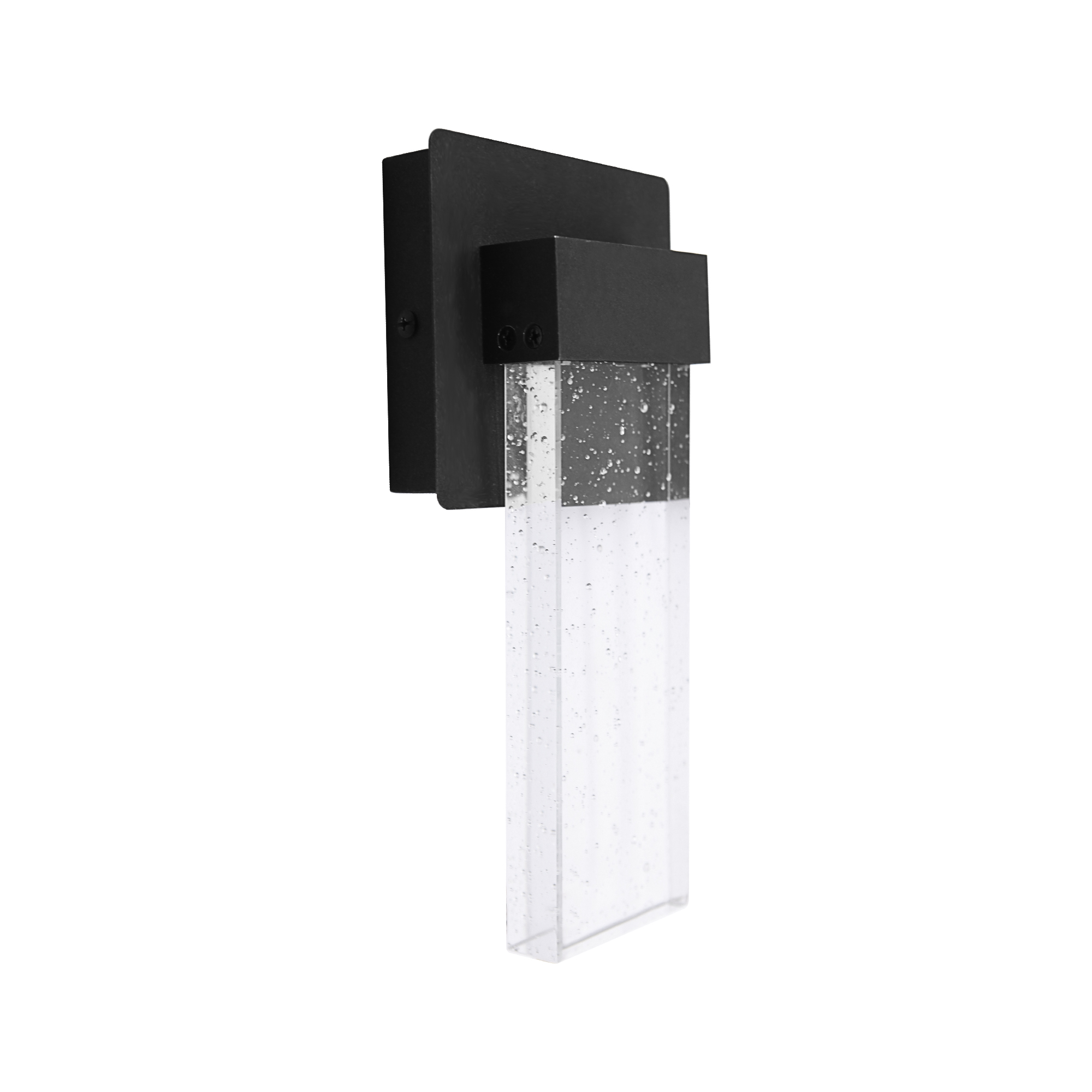 GW340301L-BK - Wall Lantern 4.7-in W 1 -Light Matte Black Integrated LED Wall Sconce