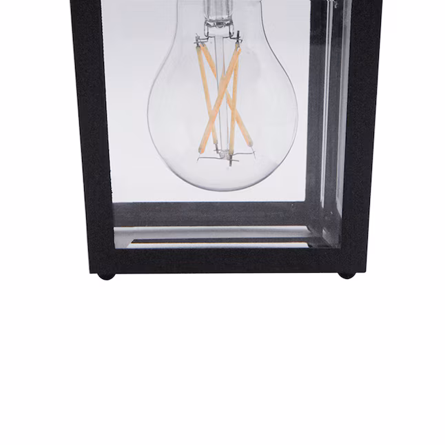 Wall Lantern 2 -Pack 2 -Light 8.4-in H Matte Black Hardwired Outdoor Wall Light